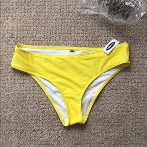 NWT full coverage yellow bikini bottom
